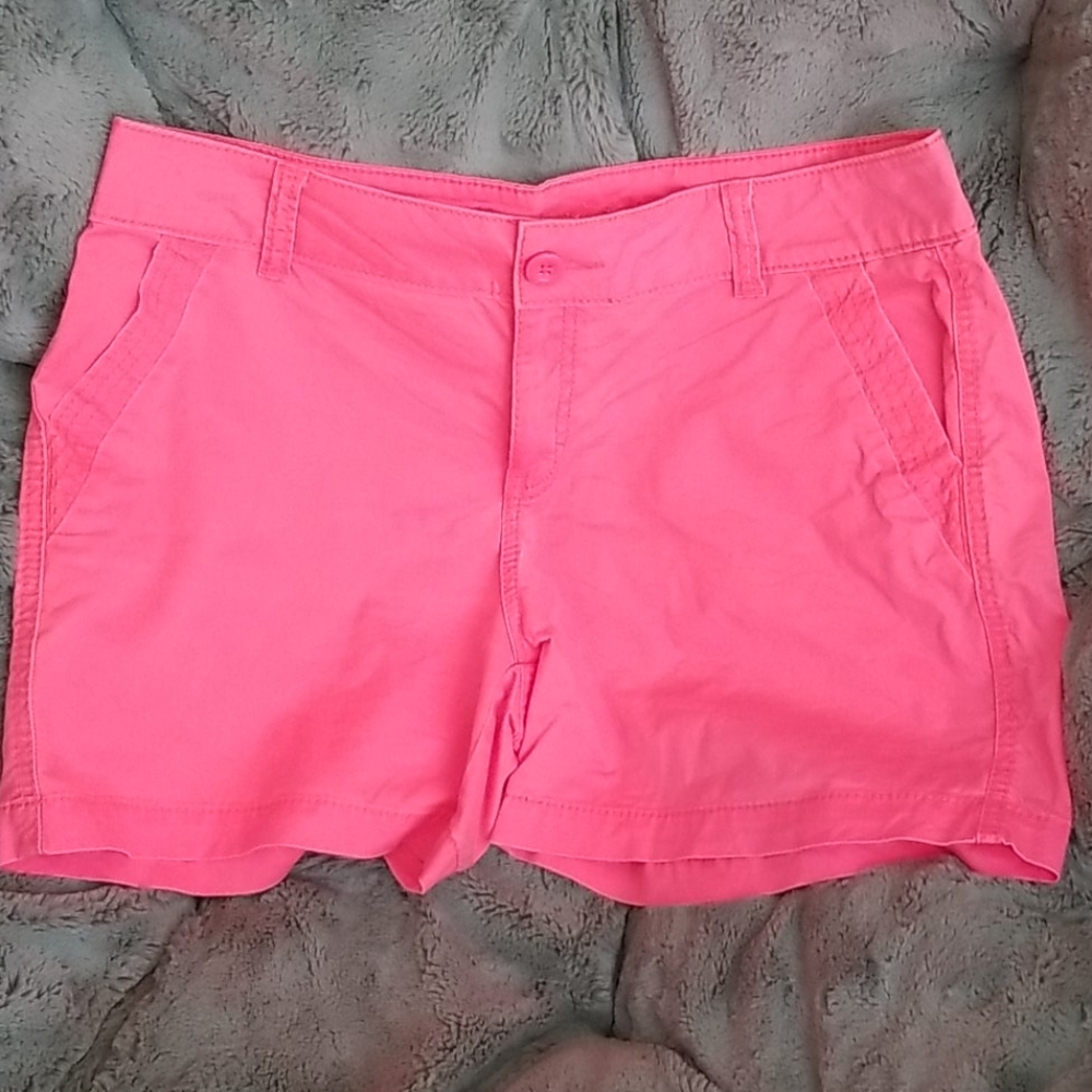 Bright coral maurices shorts